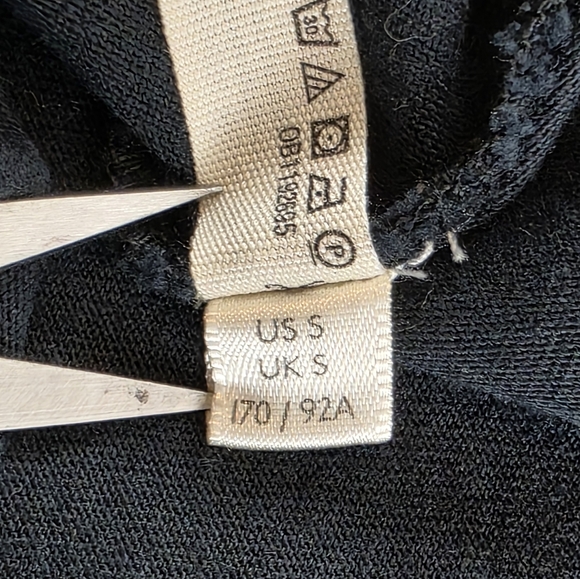 Free People Beach Open Back Mini Dress Black Knit Wmn's XS - Picture 9 of 10